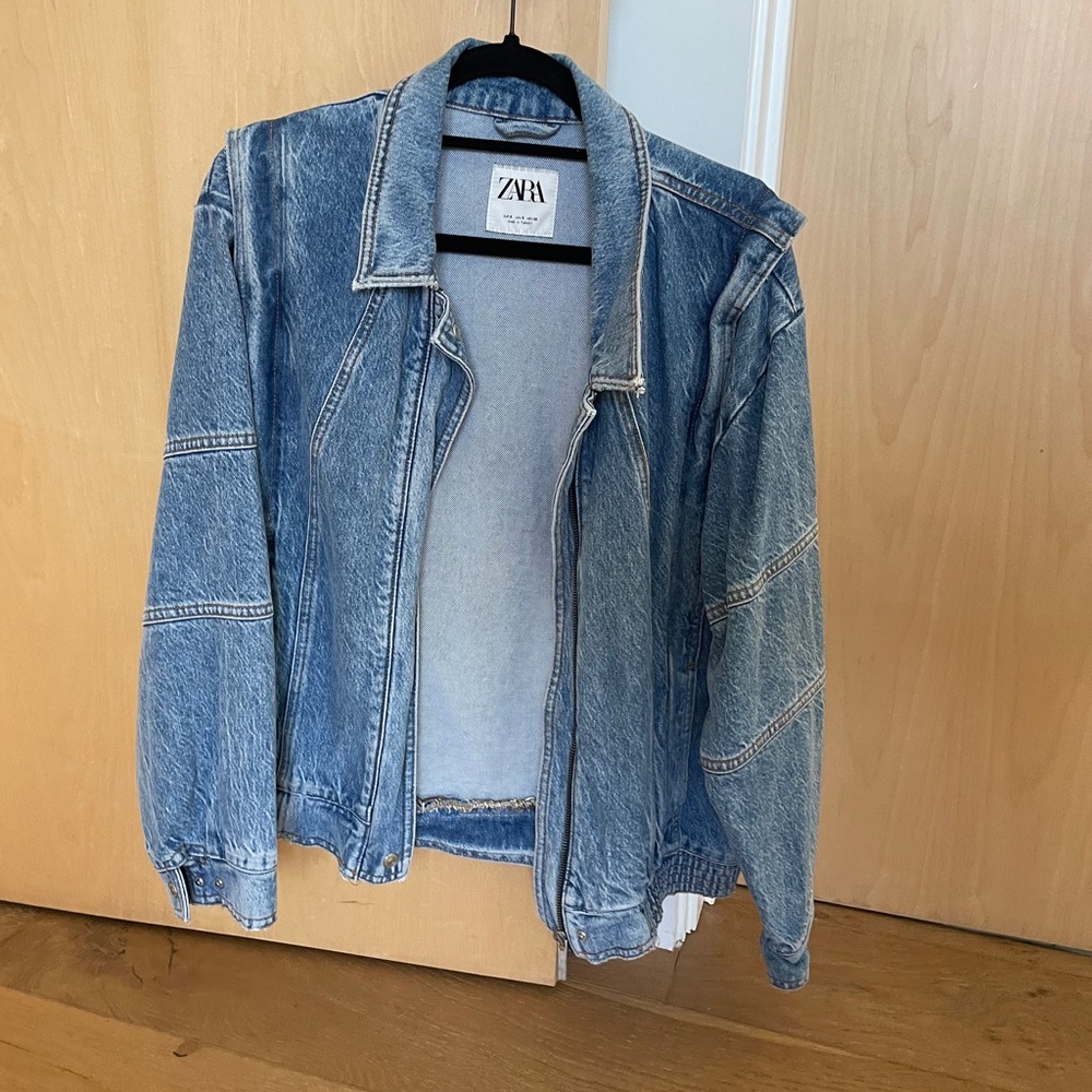 Zara denim vintage like jacket.